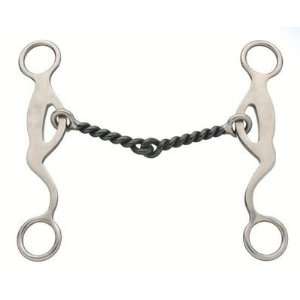 Kelly Silver Star Twisted Wire Gag Snaffle   Stainless Steel 