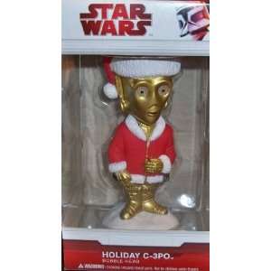  Star Wars C3PO Santa Bobble Head NIB 