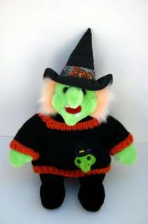 Cute Plush Witch Doll Sweater Witch Head Plush Stuffed  