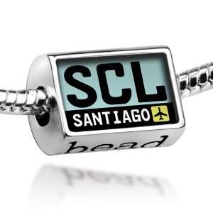 Beads Airport code SCL / Santiago country Chile   Pandora Charm 