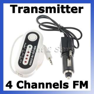 Wireless FM Transmitter + Car Charger for /MP4/iPod  