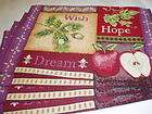 WISH HOPE DREAM TAPESTRY PLACEMATS PLACE MATS 4 PC
