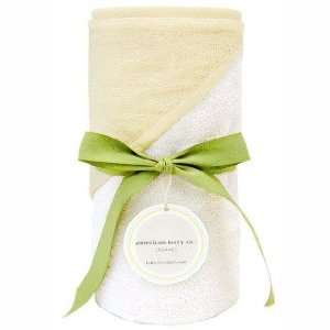   Organic Baby Hooded Towel   Natural/Soft White   Ribbon & Roll Baby