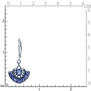 4ct Tanzanite 925 Sterling Silver Filigree Earrings 432  