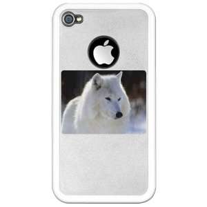  iPhone 4 Clear Case White Arctic White Wolf Everything 