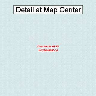 USGS Topographic Quadrangle Map   Charlevoix OE W, Michigan (Folded 