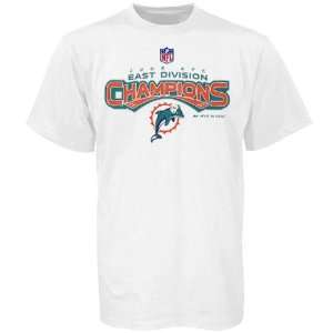  Miami Dolphins White 2008 AFC East Division Champions T 