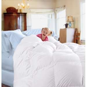   Cuddledown 233TC Down Comforter, Full, Level 2, White