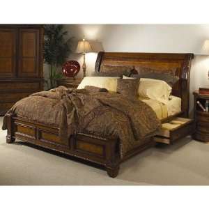  Lansford Park Sonoma Low Profile Sleigh Bedroom Set with 
