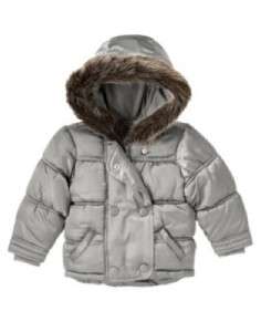 GYMBOREE Holiday Winter Coats Faux Fur Puffer NWT Upick  