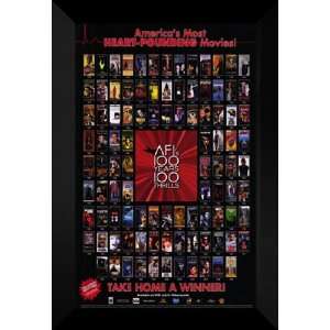  AFI   100 Years of Thrills 27x40 FRAMED Movie Poster