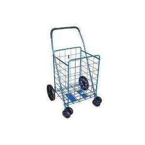  Blue Jumbo Folding Shopping/grocery Cart with Front swivel 