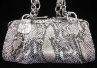 NEW CARLOS FALCHI Python Duffle Bag Handbag  