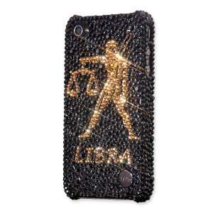  Libra Swarovski Crystal iPhone 4 Case   Black Gold 