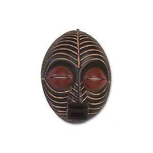  NOVICA Congolese wood African mask, Congo Tribal Chief 