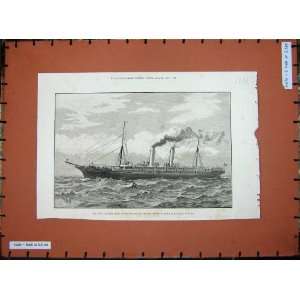   1891 Steamer Scot Union Steamship African Royal Mail