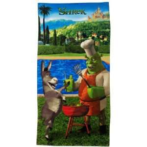  Shrek and Donkey BBQ Beach Towel