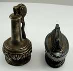 Ronson Weighted Table Lighters Queen Anne & Decanter Style Set of Two 