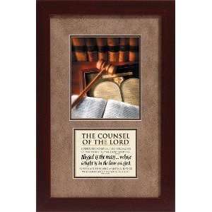    Framed Christian Art The Counsel of the Lord