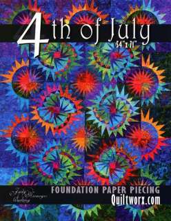QUILT PATTERN 4TH OF JULY PAPER PIECE BY JUDY NIEMEYER 811823003808 