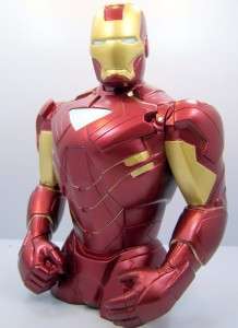   Iron Man 3D Figure Money Holder Coin Bank 7 1/2 Tall Kids Gift  