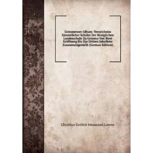   (German Edition) Christian Gottlob Immanuel Lorenz Books