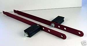 Set Of 2 Reproduction Pedal Car Rubber Pedals & Rails  