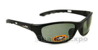 NEW WILEY X SUNGLASSES WX P 17 BLACK POLARIZED AUTH  