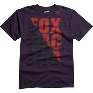    Fox Racing Race Lines T Shirt   Large/Purple Haze Automotive