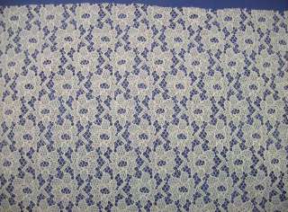 yds by 54 Pale Cream Floral Lace Fabric BEAUTIFUL  