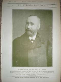 Printed photo William Pirrie W J 1st Viscount Pirrie  