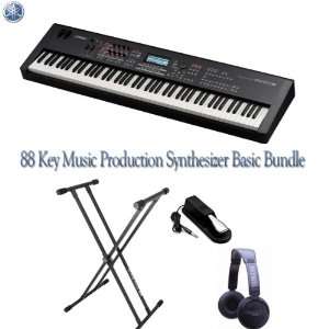  Yamaha 88 Key Music Production Synthesizer Basic Bundle 