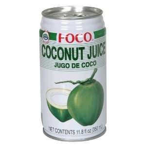 Foco, Juice Coconut, 11.8 Ounce (24 Pack)  Grocery 