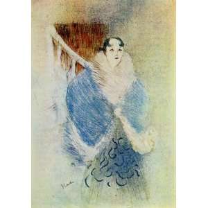   Toulouse Lautrec   32 x 46 inches   Elsa La Viennoise