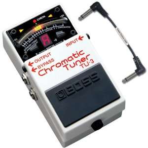   Guitar & Bass Tuner and 6 In Sonic Sense Patch Cable Electronics
