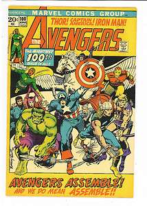 Avengers #100, Marvel 1972, Barry Smith VFNM/NM  
