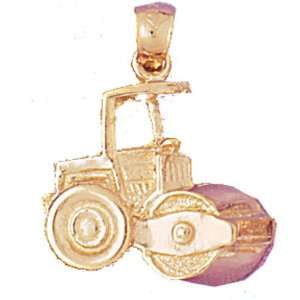  14kt Yellow Gold Steam Roller Pendant Jewelry