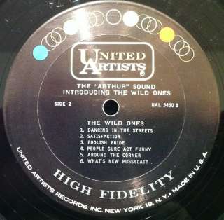 THE WILD ONES the arthur sound LP VG UAL 3450 Vinyl 1965 Record  