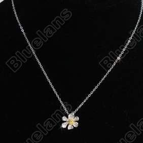   Love Super Compact Yellow Core Flower Pendant Necklace 6039  