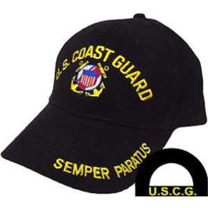  U.S. Coast Guard Semper Paratus Hat Black Patio, Lawn 