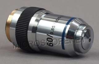 AJ160A 60X Compound Microscope Achromatic Objective Lens (spring 