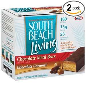 South Beach Diet Meal Replacement Bars, Chocolate Caramel, 1.76 Ounce 