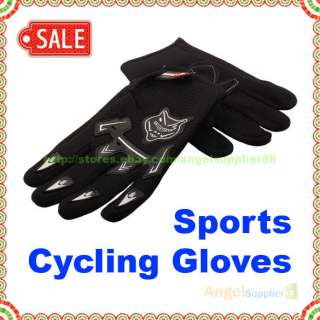 Sport Bicycle Bike Full Finger Cycling Gloves Mesh B A  