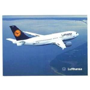  Lufthansa A310 300 In Flight Postcard 