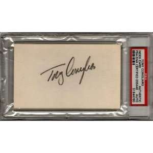 Tony Conigliaro Autographed Index Card PSA/DNA Slabbed 