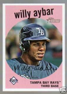 2008 Topps Heritage High #673 Willy Aybar Tampa Rays  