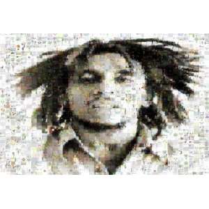  Bob Marley Mosaic 3 Collage of marijuana and Reggae By 