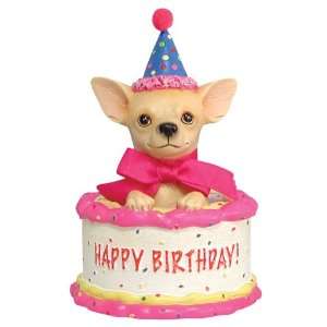  Westland Giftware Aye Chihuahua Birthday Figurine