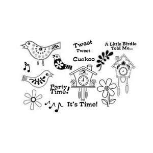   Stamp   Unmounted Rubber Stamp   Cuckoo Clocks Arts, Crafts & Sewing