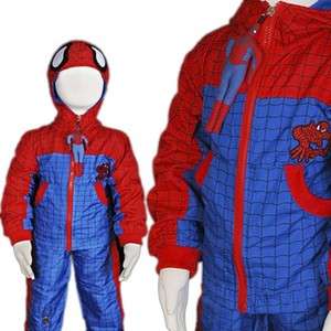 KD176 13 Boys Spiderman Jacket & Trousers Costume 6T 7T  